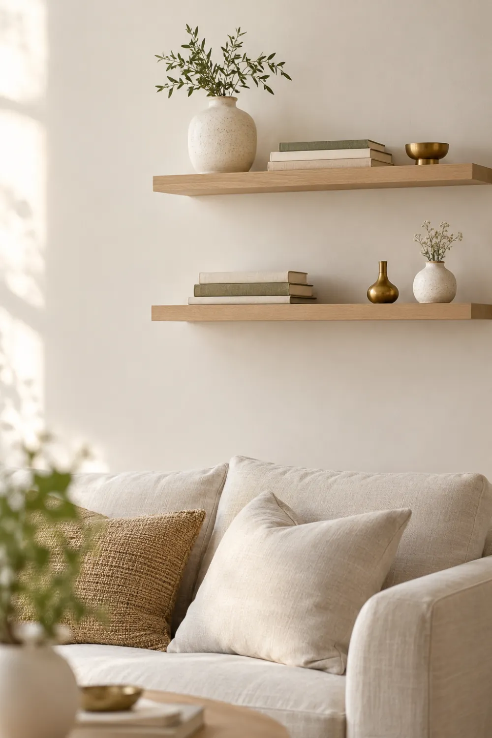Floating Shelves With Space