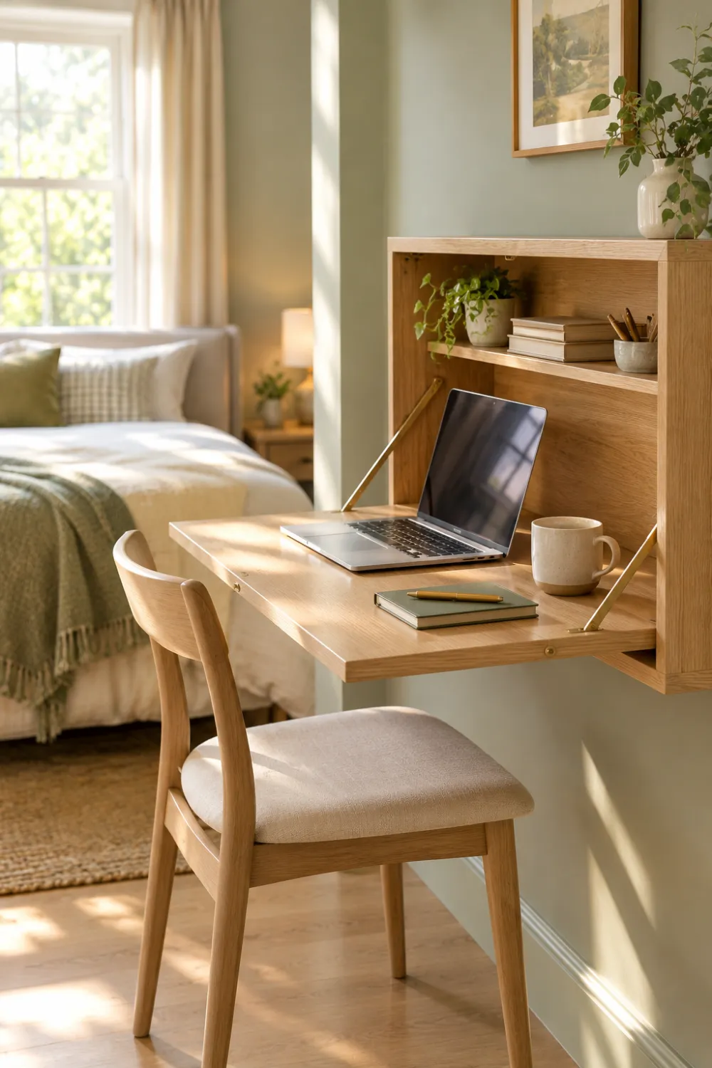 Fold-Down Wall Desk
