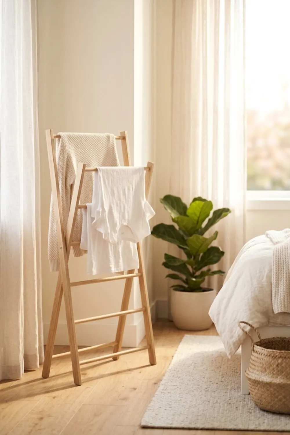 Fold-Flat Drying Rack Corner