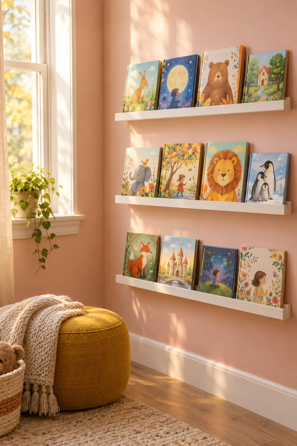 Front-Facing Book Ledges