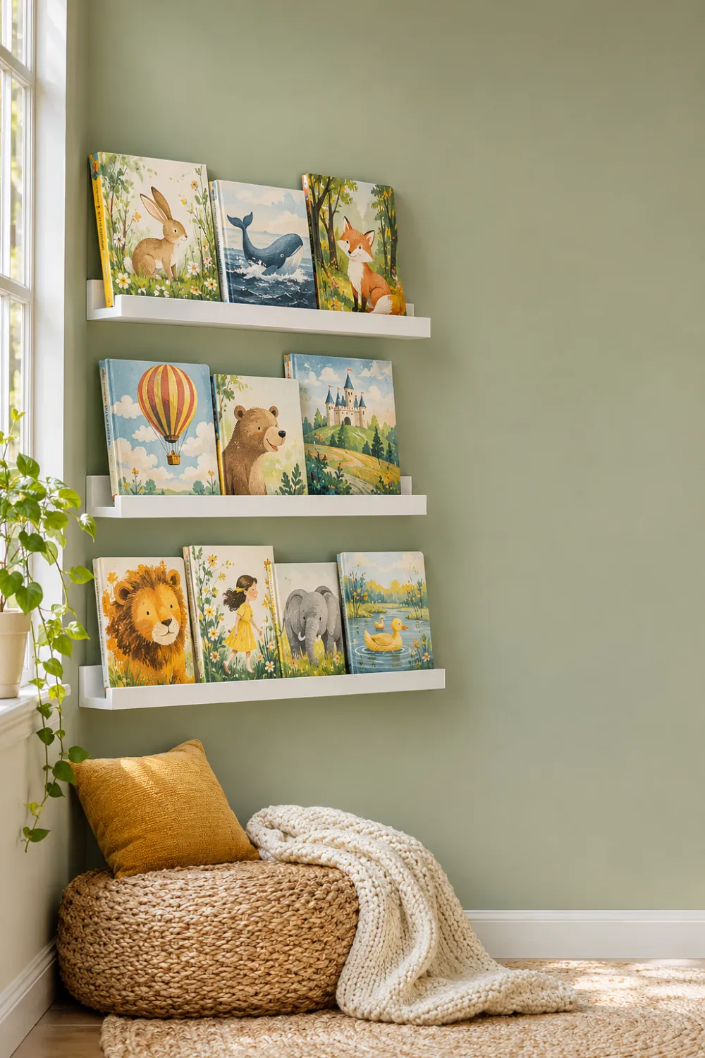 Front-Facing Book Ledges