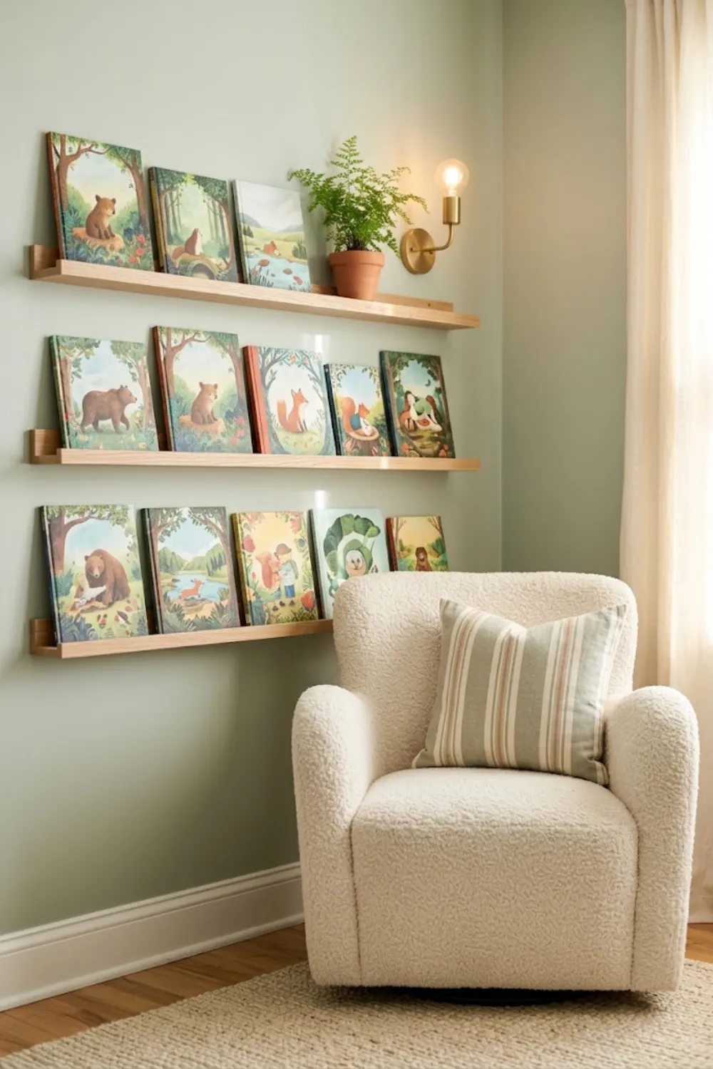 Front-Facing Book Ledges
