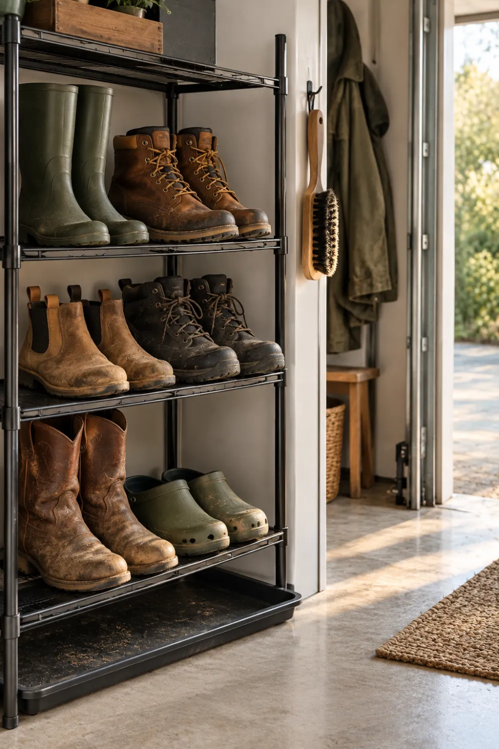 Garage Shoe Station