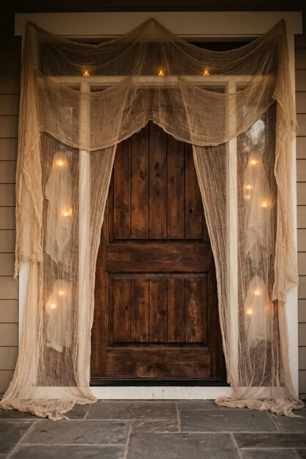 Ghostly Cheesecloth Drapery