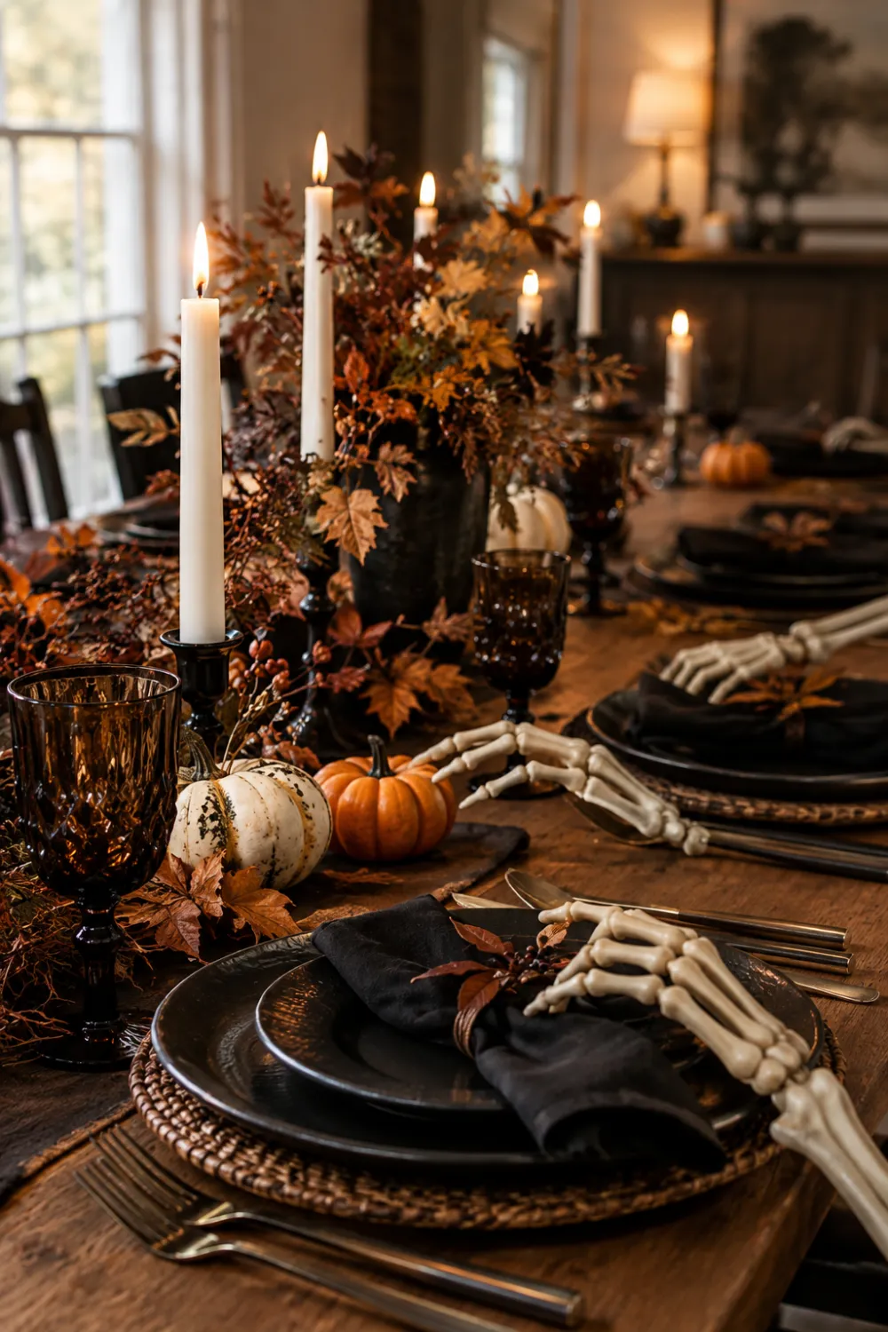 Gilded Skull Centerpiece