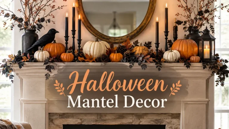 Halloween Mantel Decor