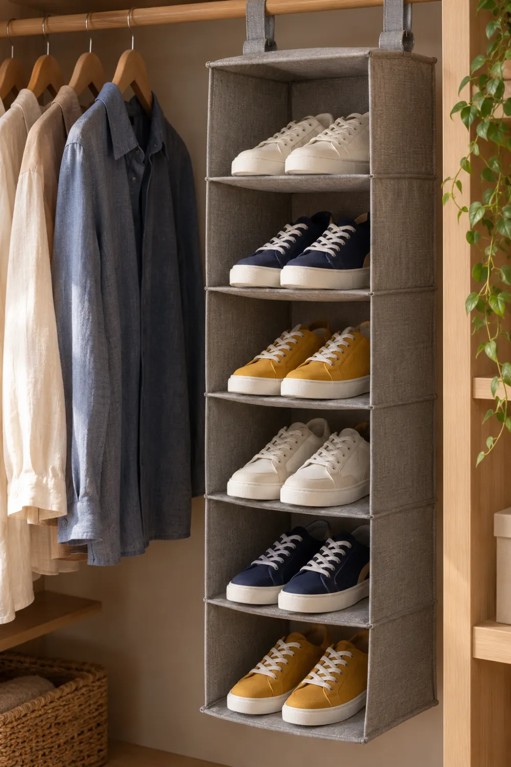 Hanging Fabric Shelves