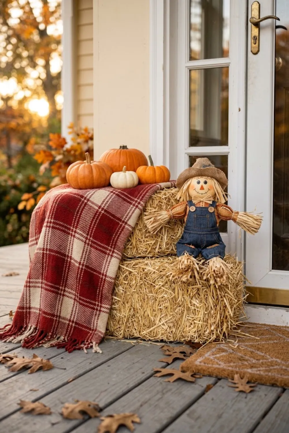 Hay Bale Seating Scene