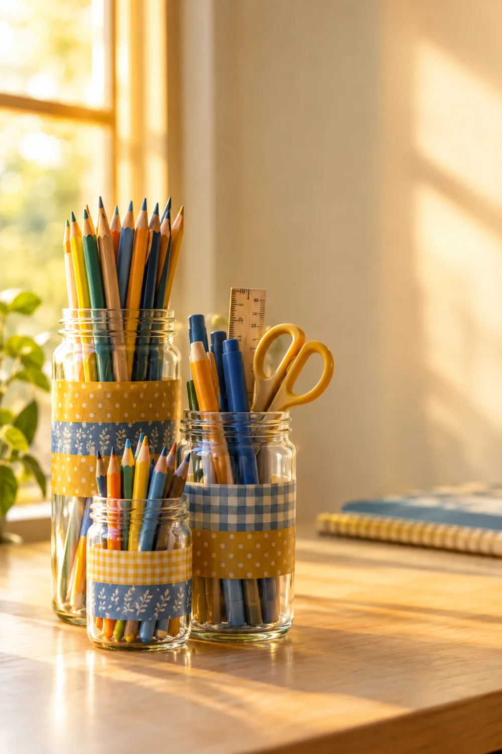 Jar Pencil Station