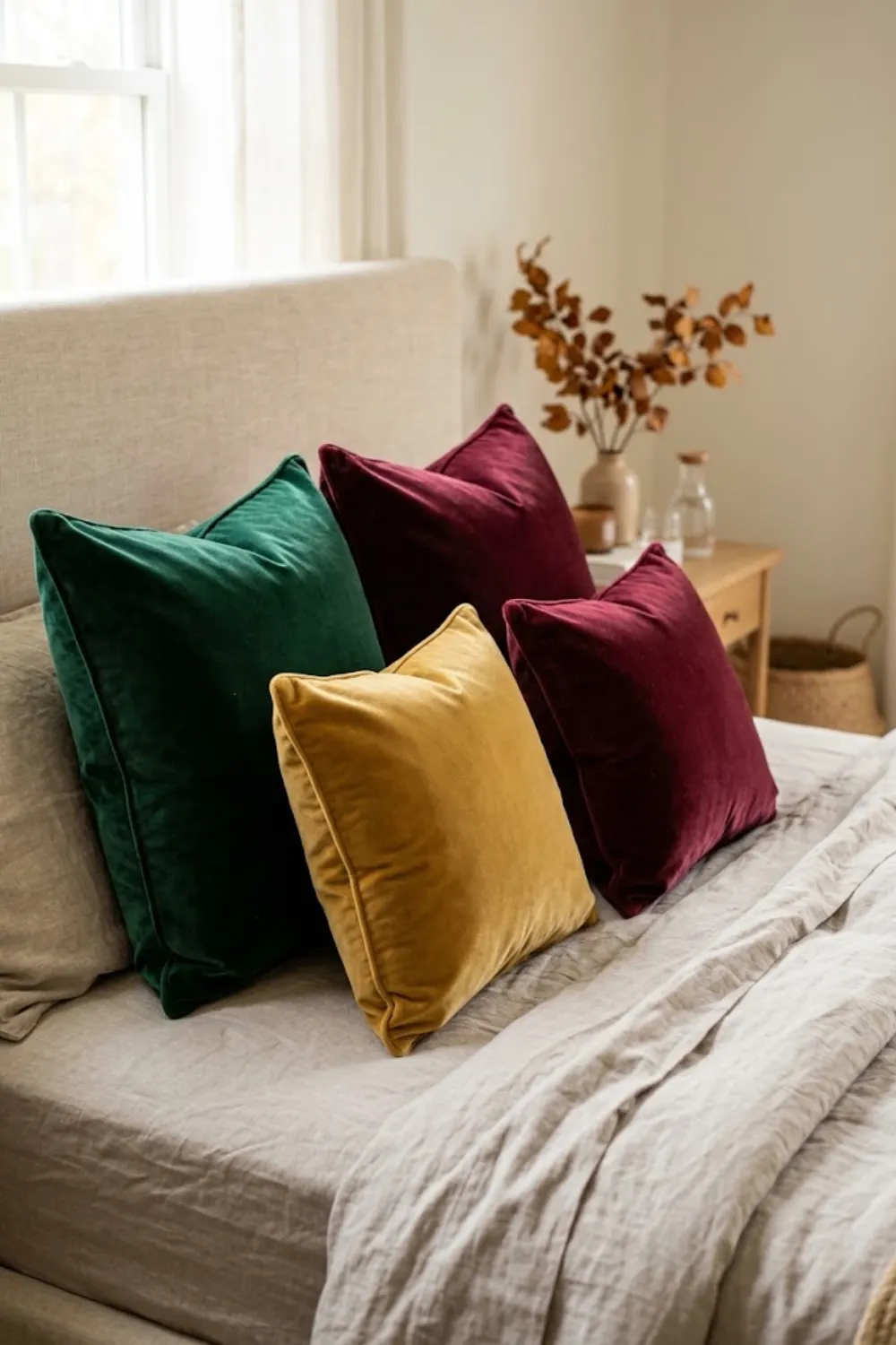 Jewel Tone Velvet Pillows