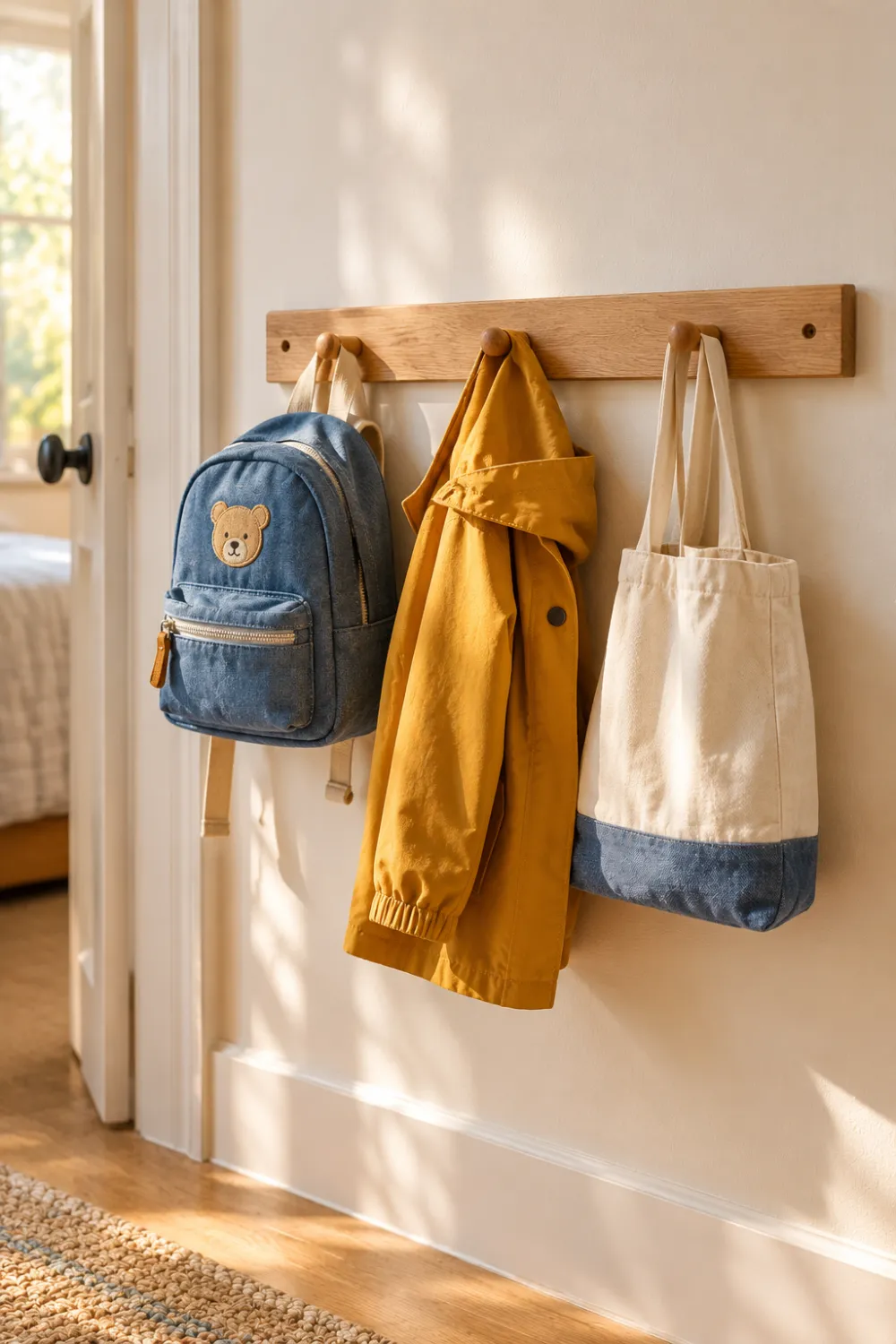 Kid-Height Hook Rail