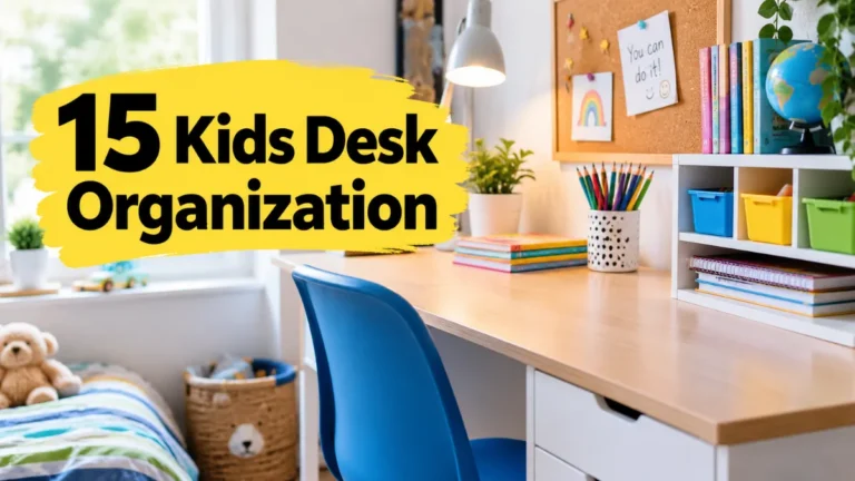 Kids Desk Organization
