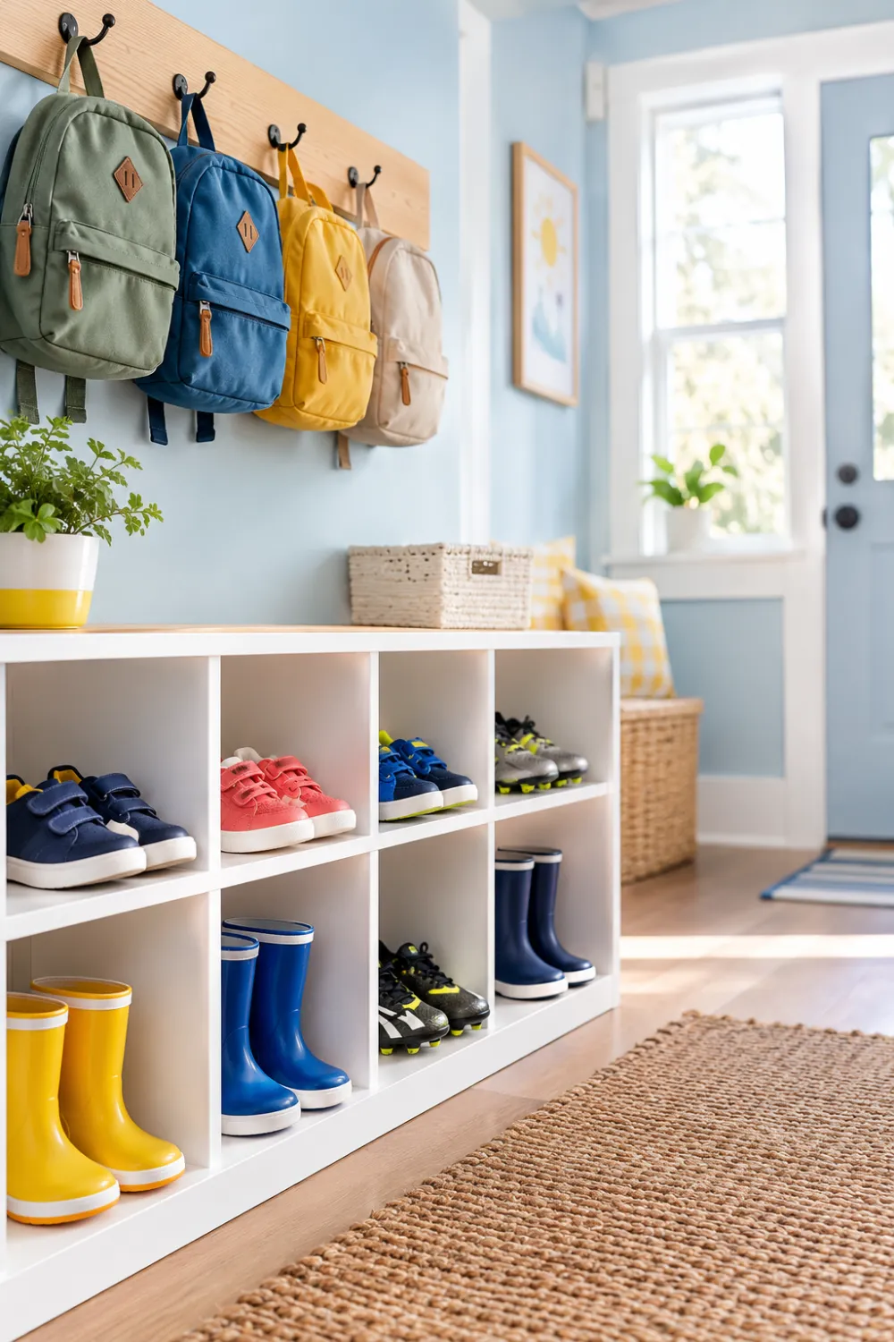 Kids Low Cubby Row