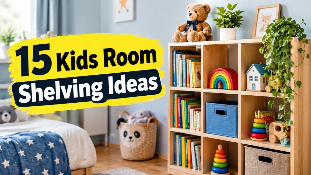 Kids Room Shelving Ideas