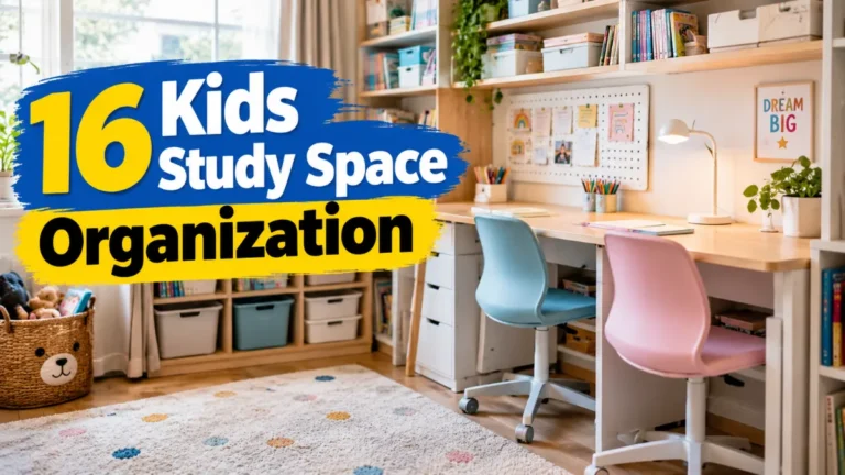Kids Study Space Organization