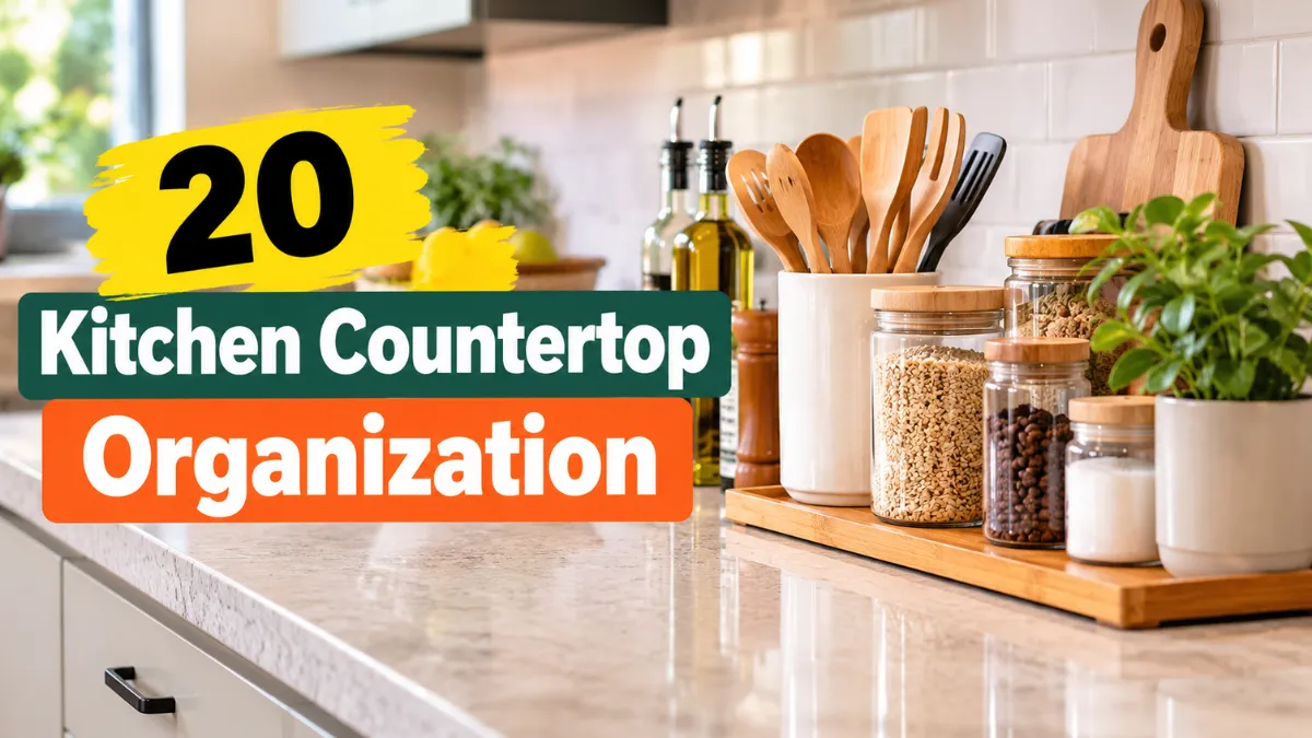 Kitchen Countertop Organization