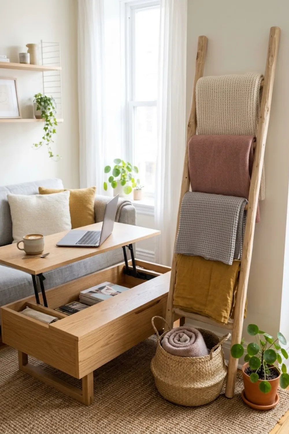 Ladder Blanket Rack