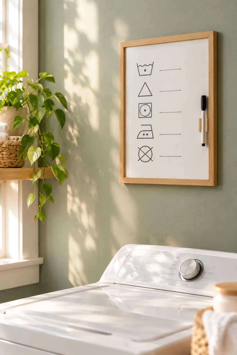 Laundry Cheat Sheet Frame