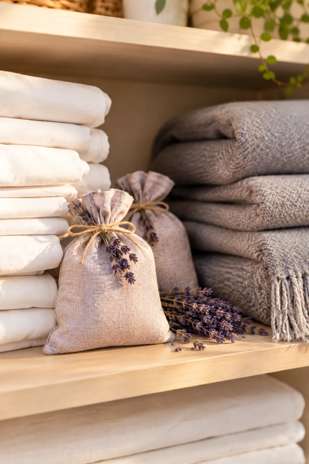 Lavender Sachets Between Layers
