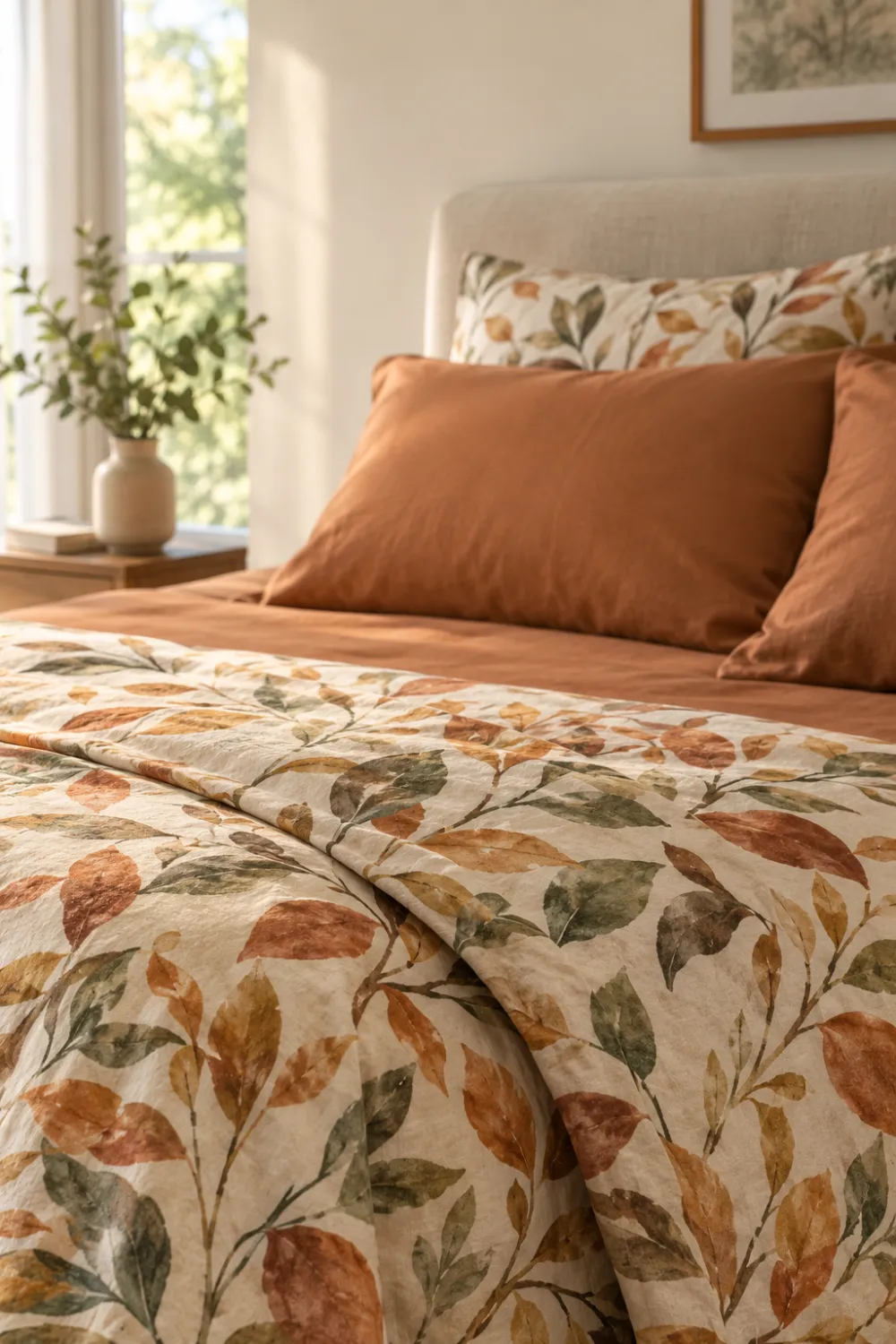 Leaf-Print Bedding