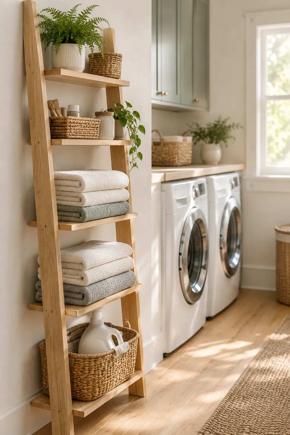 Leaning Ladder Shelf