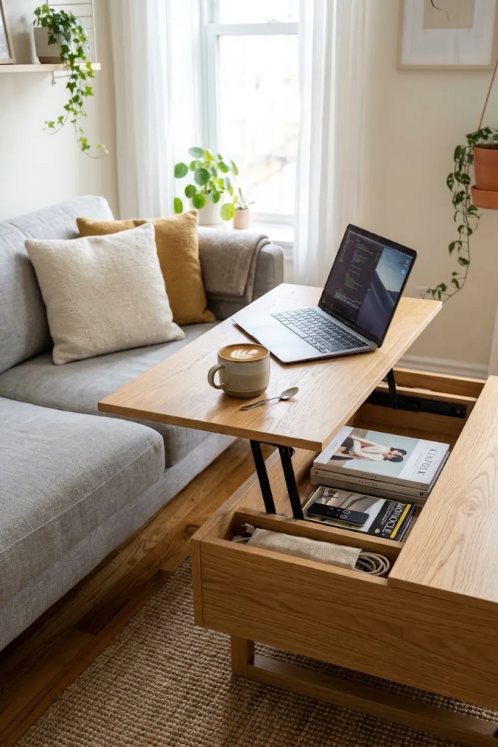 Lift-Top Coffee Table