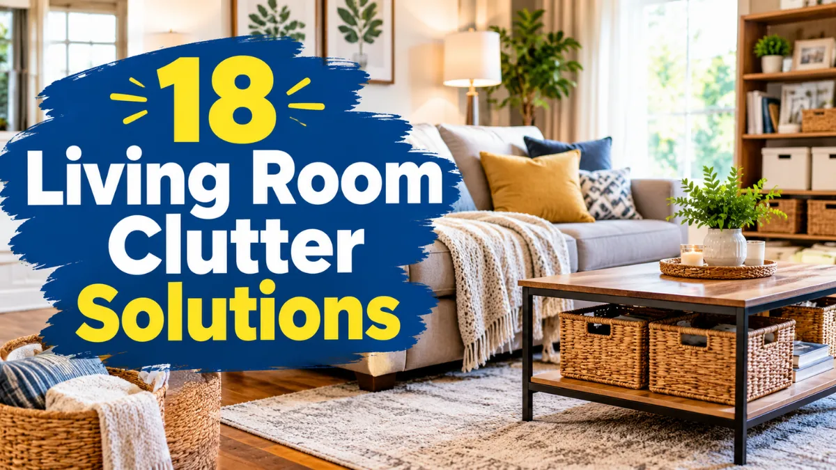 Living Room Clutter Solutions