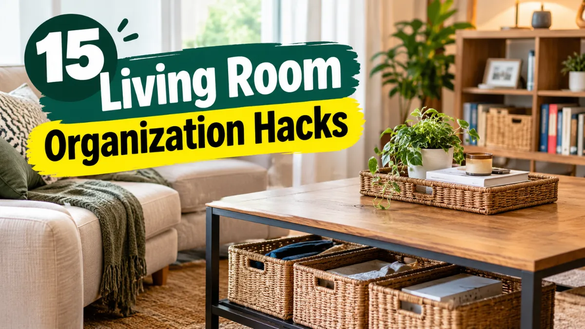 Living Room Organization Hacks