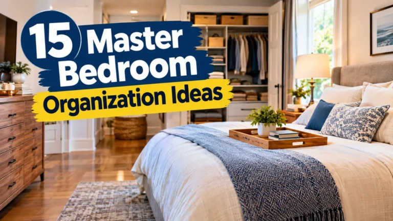 Master Bedroom Organization Ideas