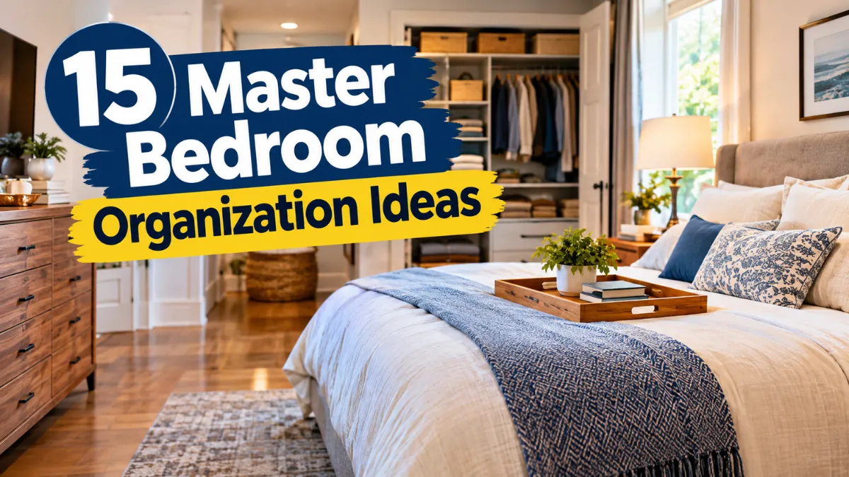Master Bedroom Organization Ideas