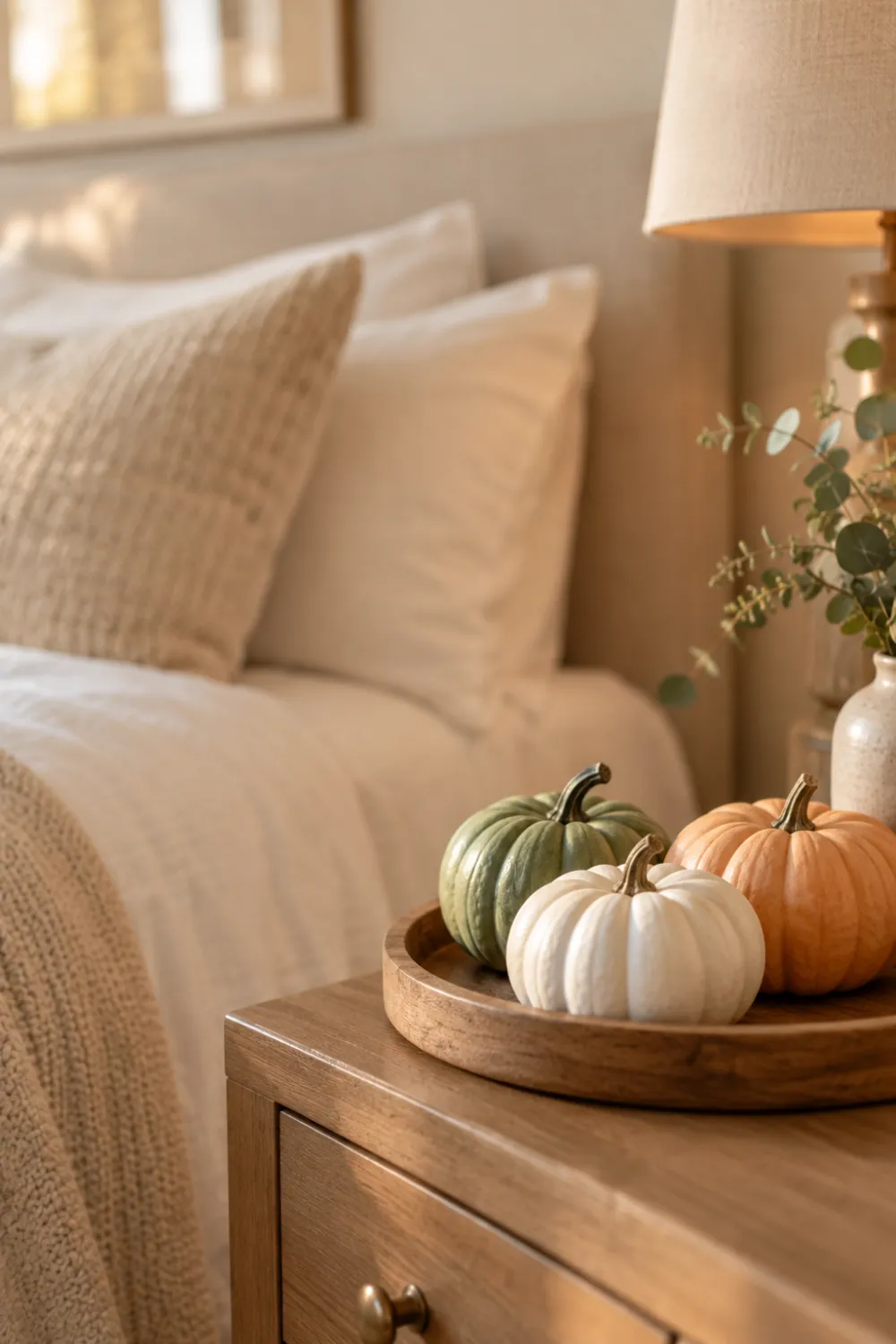 Mini Pumpkin Nightstand Display