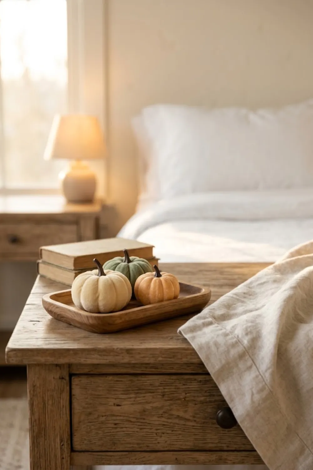Mini Pumpkin Nightstand Display