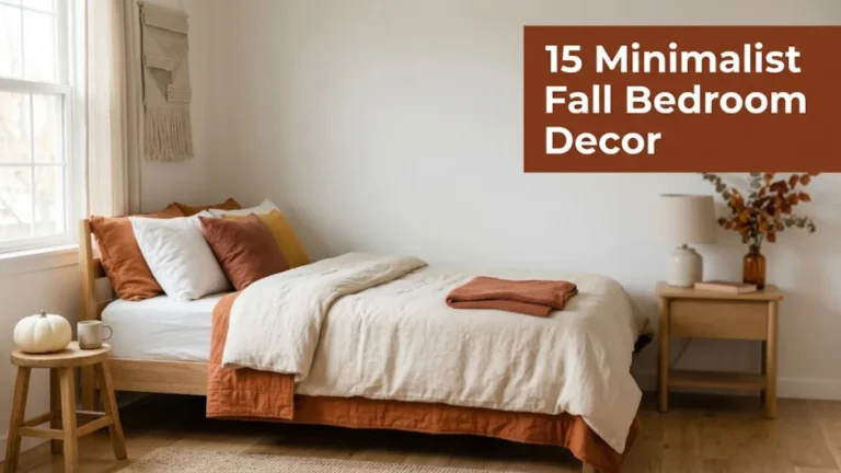 Minimalist Fall Bedroom Decor