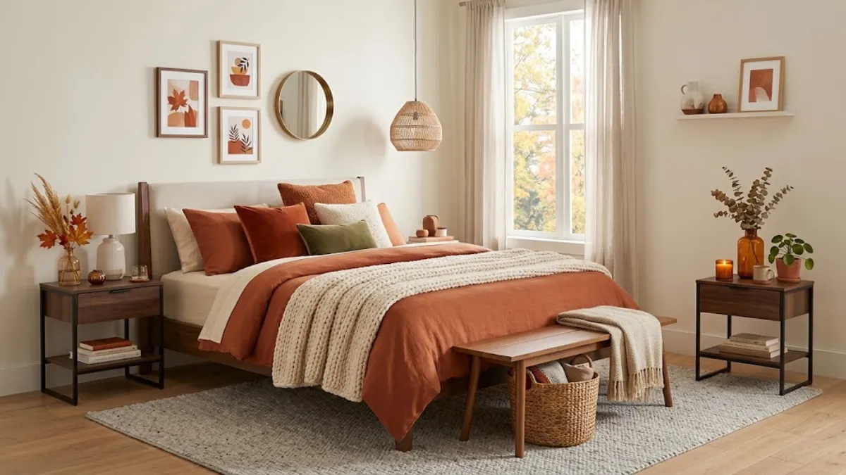 Modern Fall Bedroom Decor