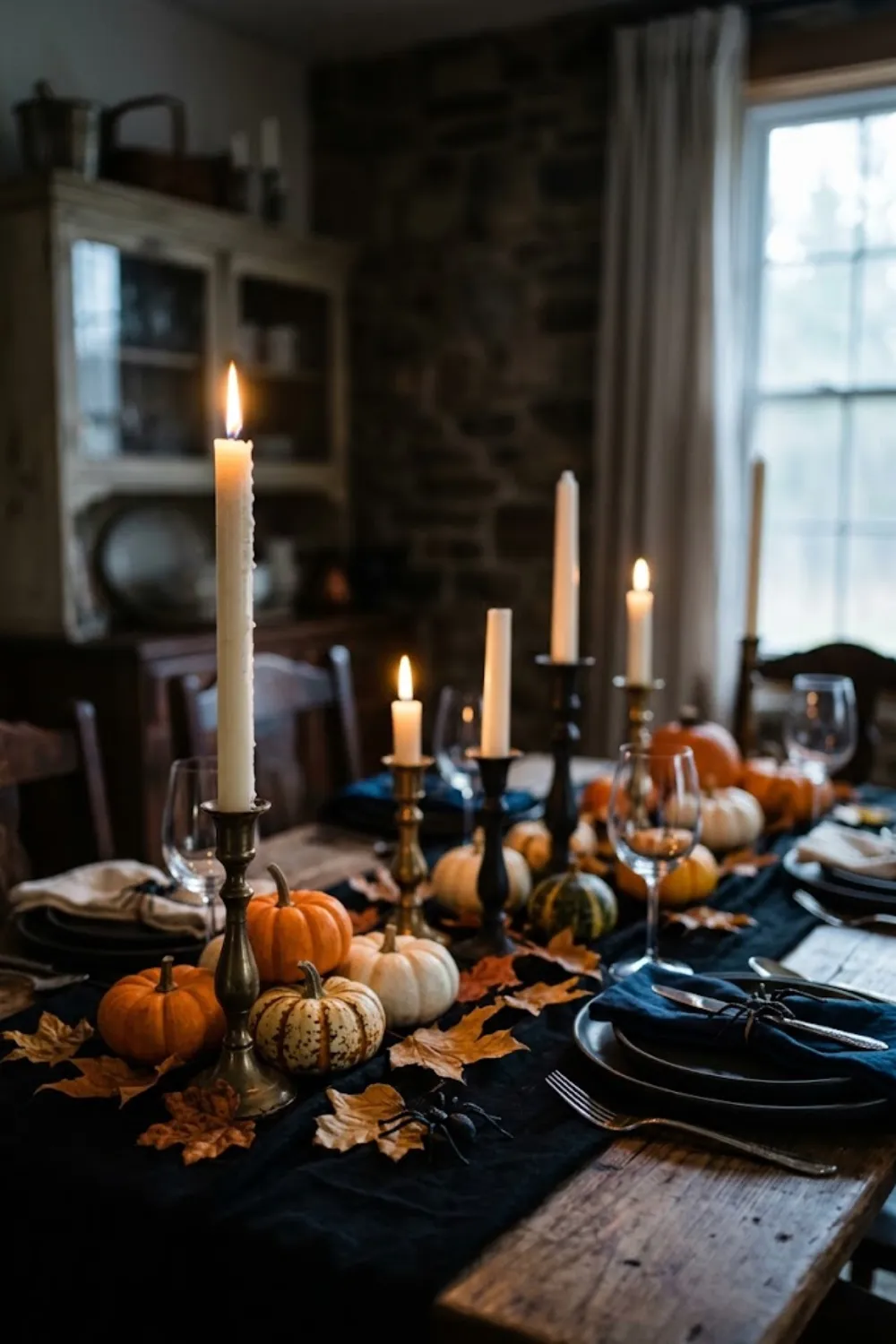 Moonlit Dinner Table