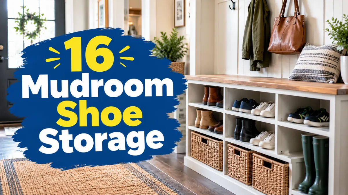 Mudroom Shoe Storage