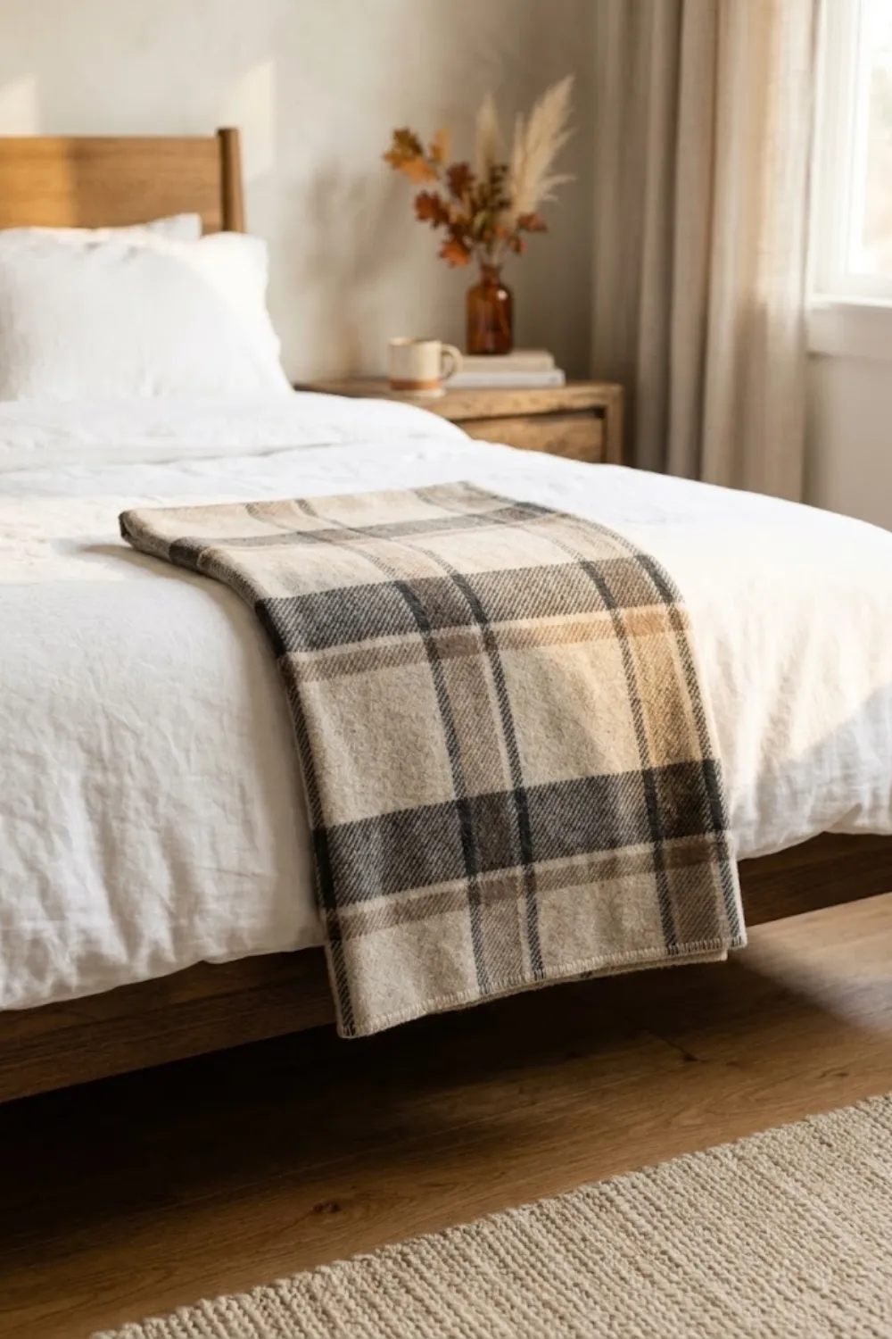 Muted Plaid Throws