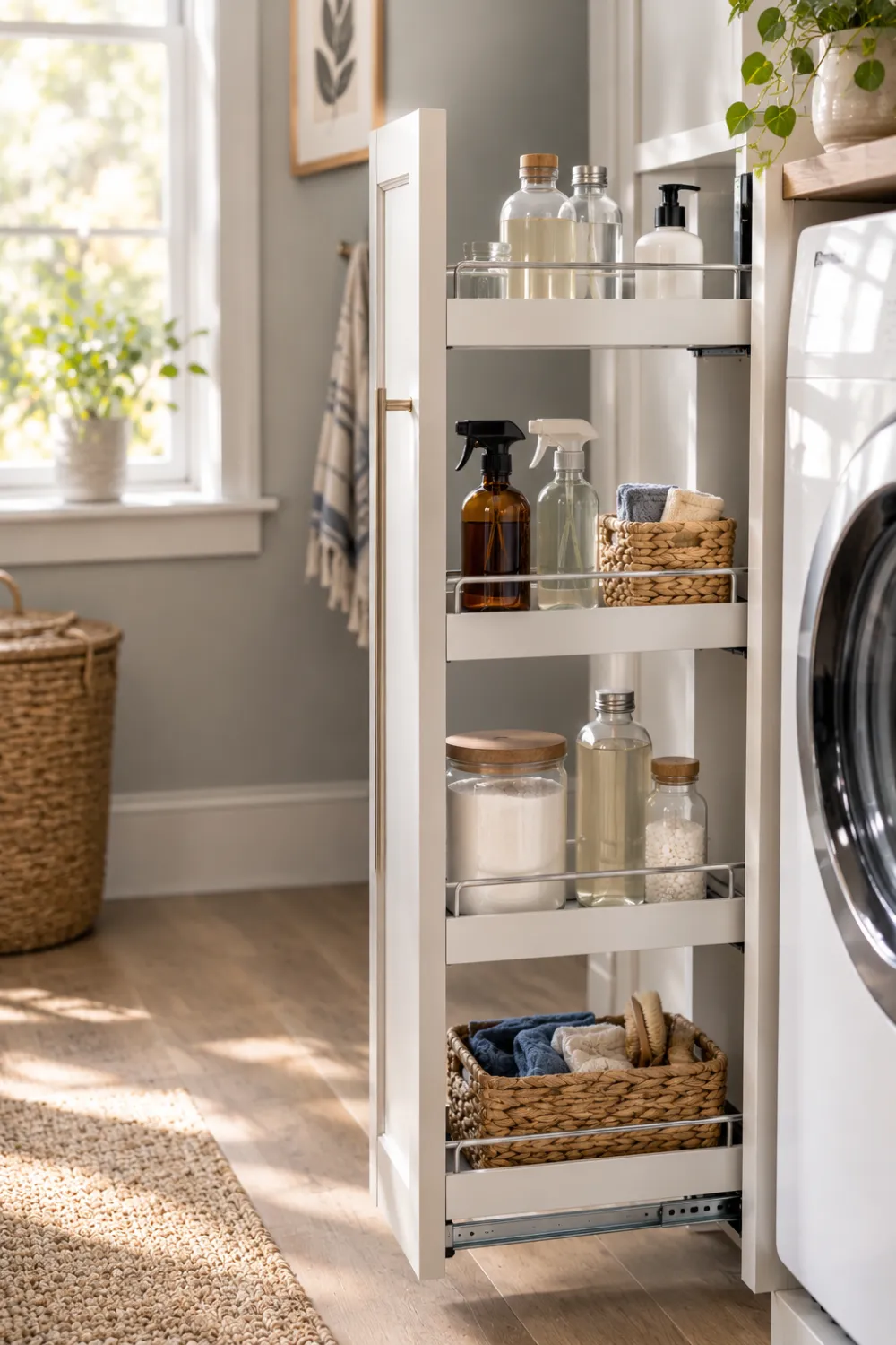 Narrow Pull-Out Pantry