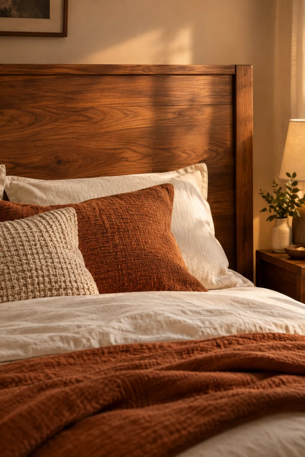 Natural Wood Headboard