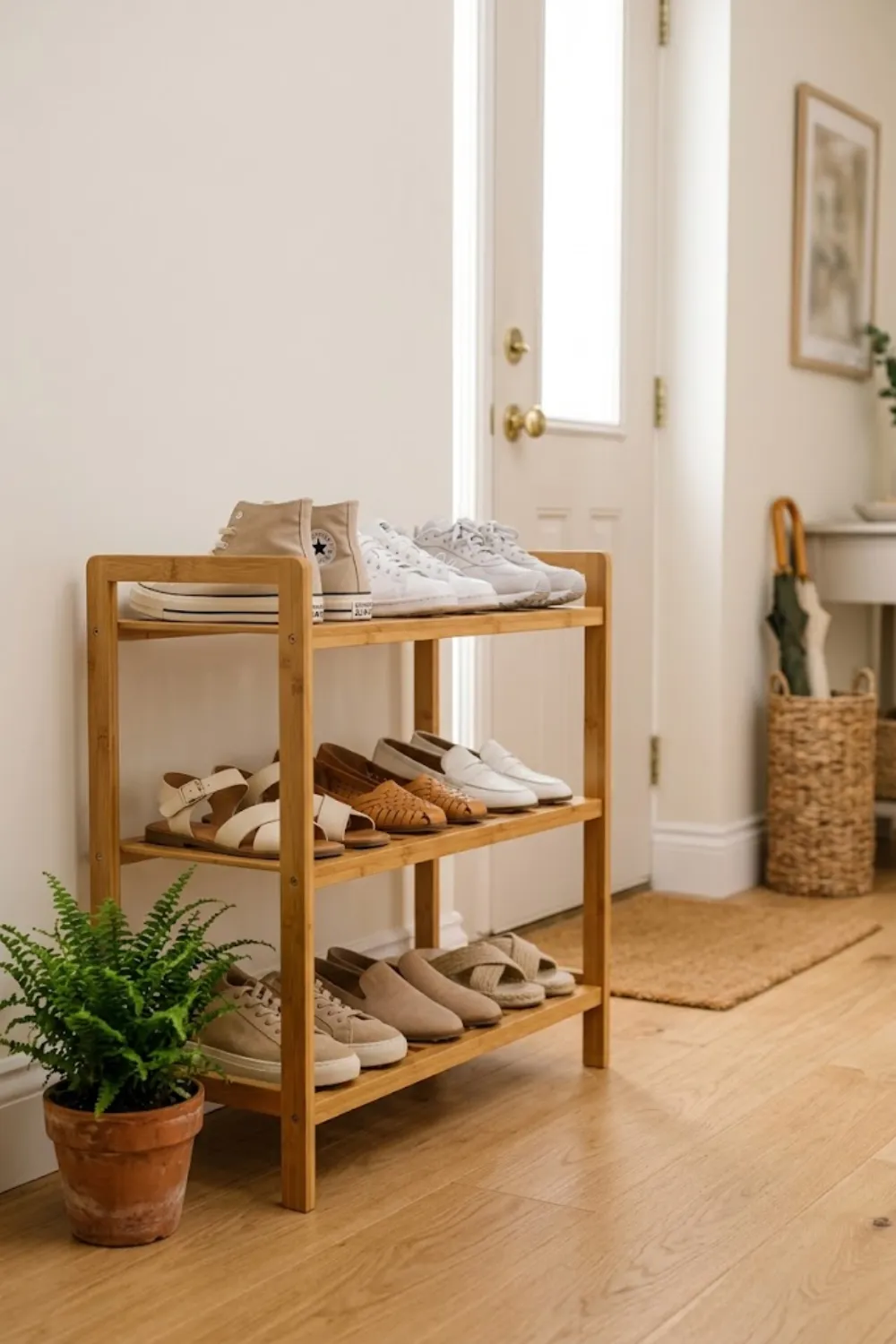 Open Rack Beside the Door