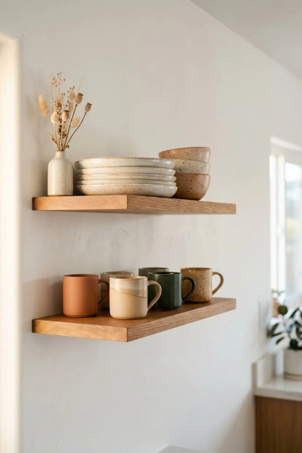 Open Shelves for Daily Dishes