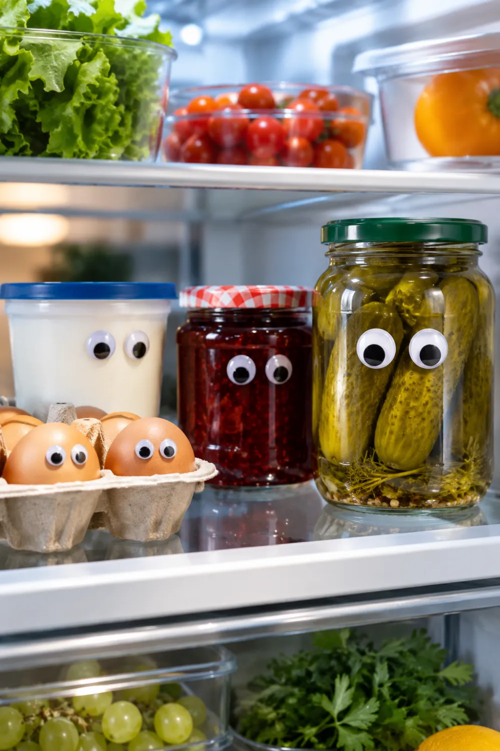 Peeking Fridge Eyes