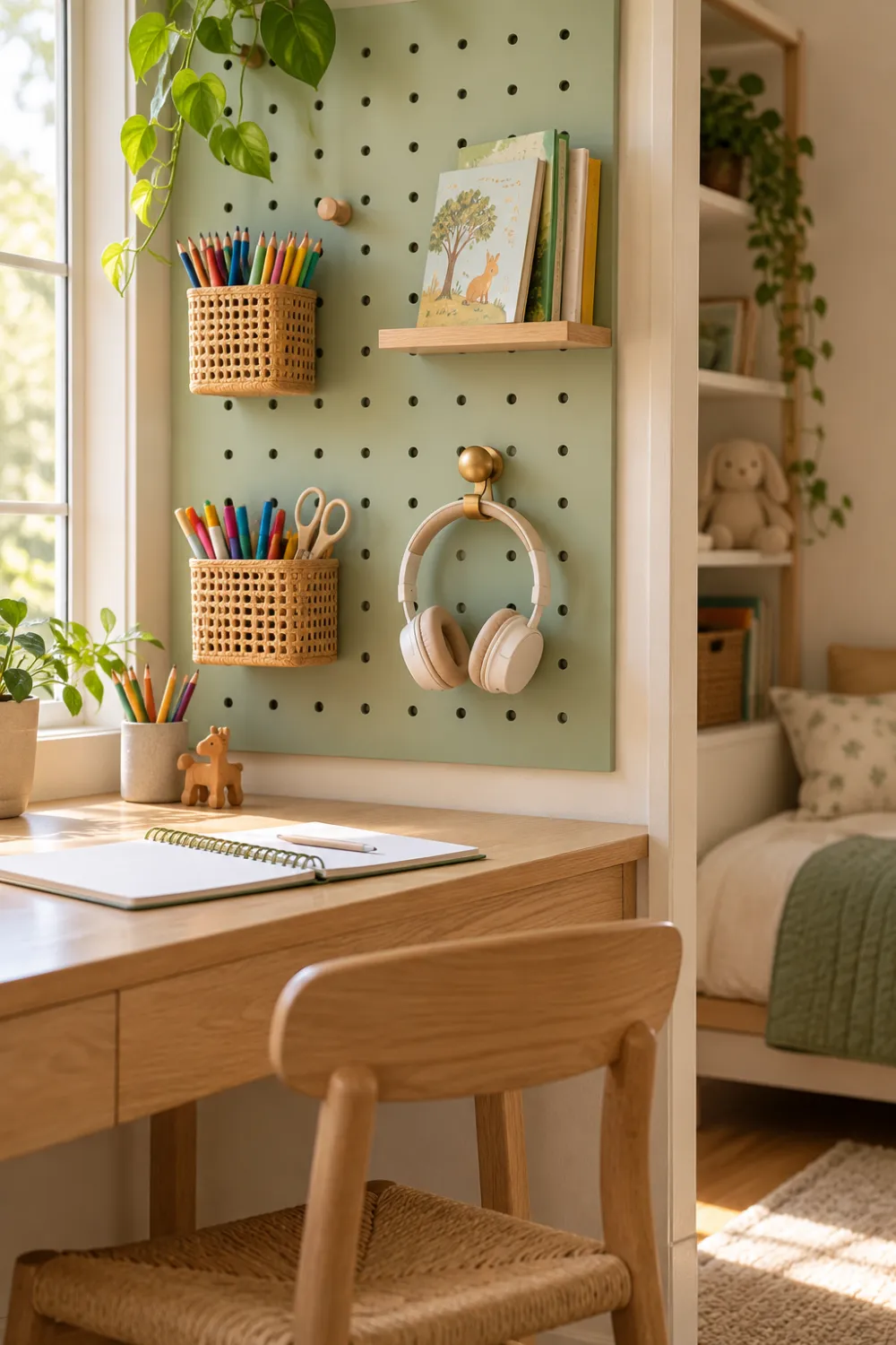 Pegboard Command Wall