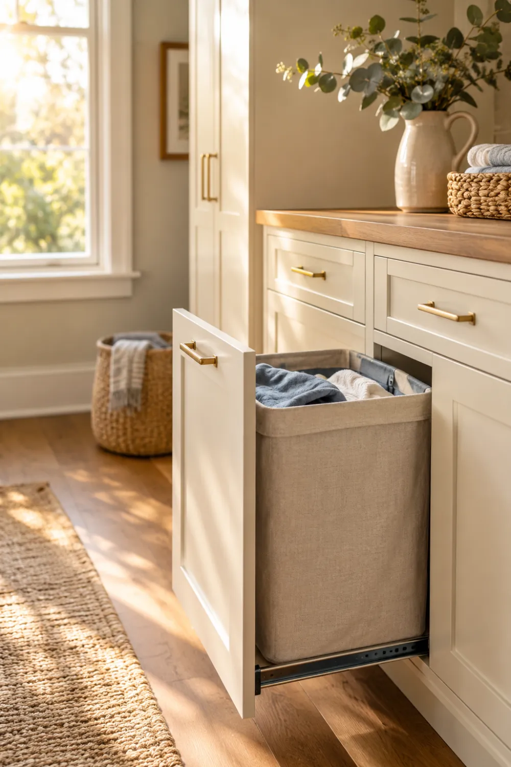 Pull-Out Hamper Cabinet