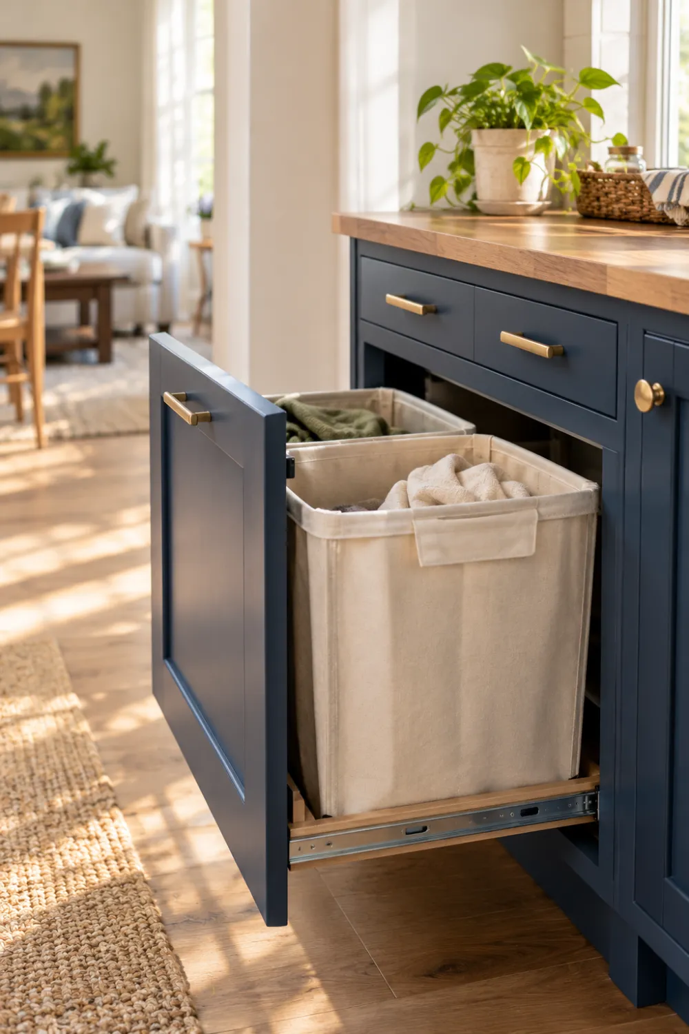 Pull-Out Hamper Cabinet