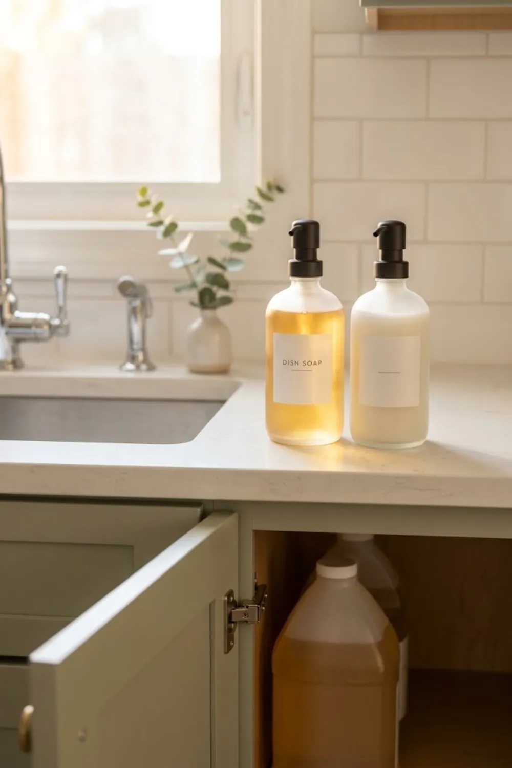 Refill Bottles With Labels