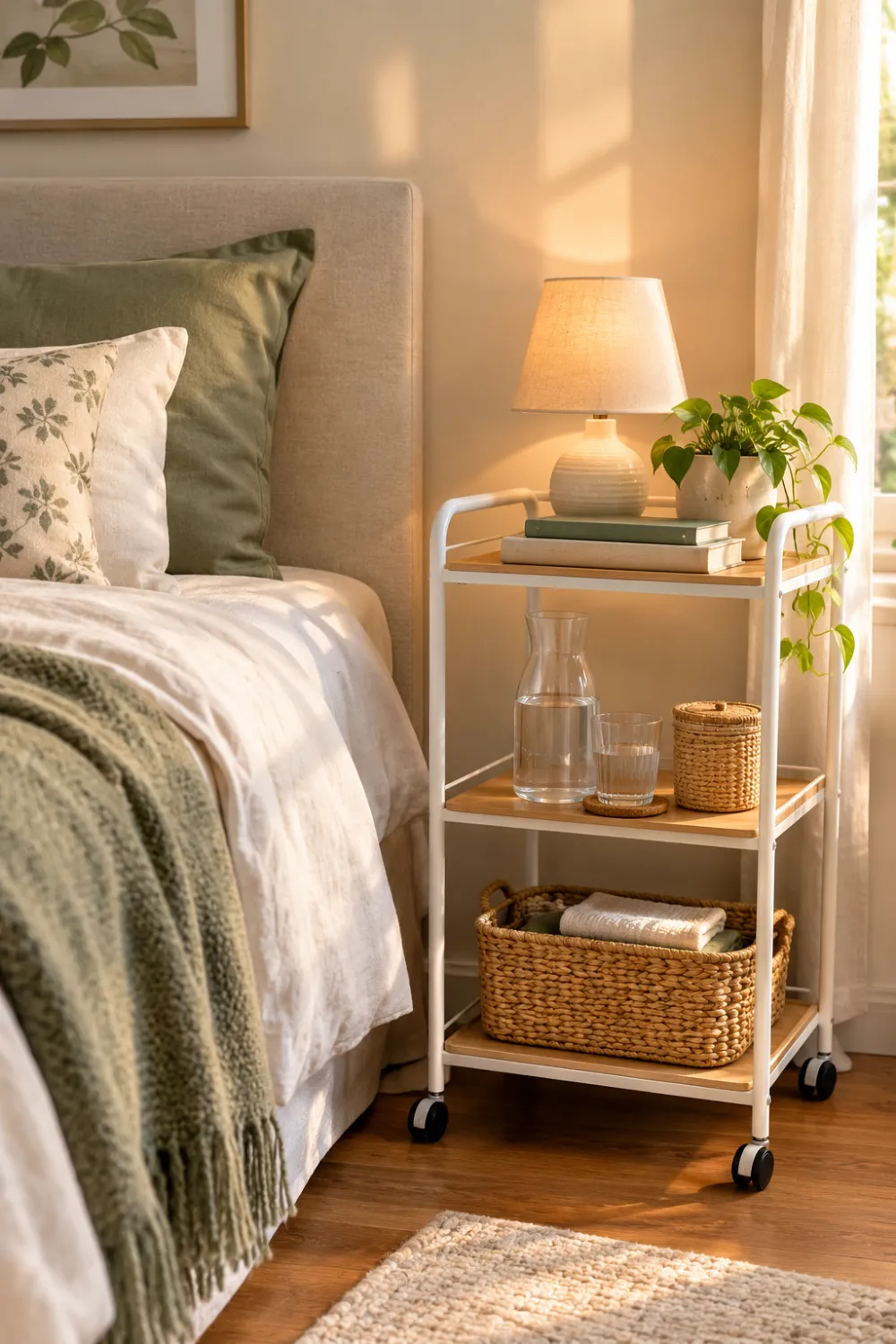 Rolling Cart as a Bedside Helper