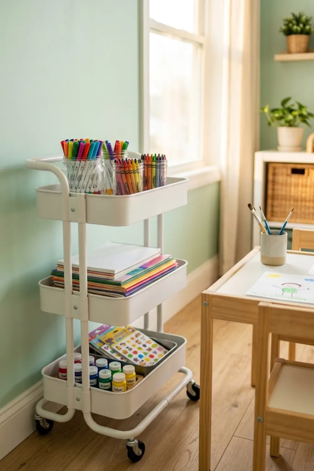 Rolling Craft Cart