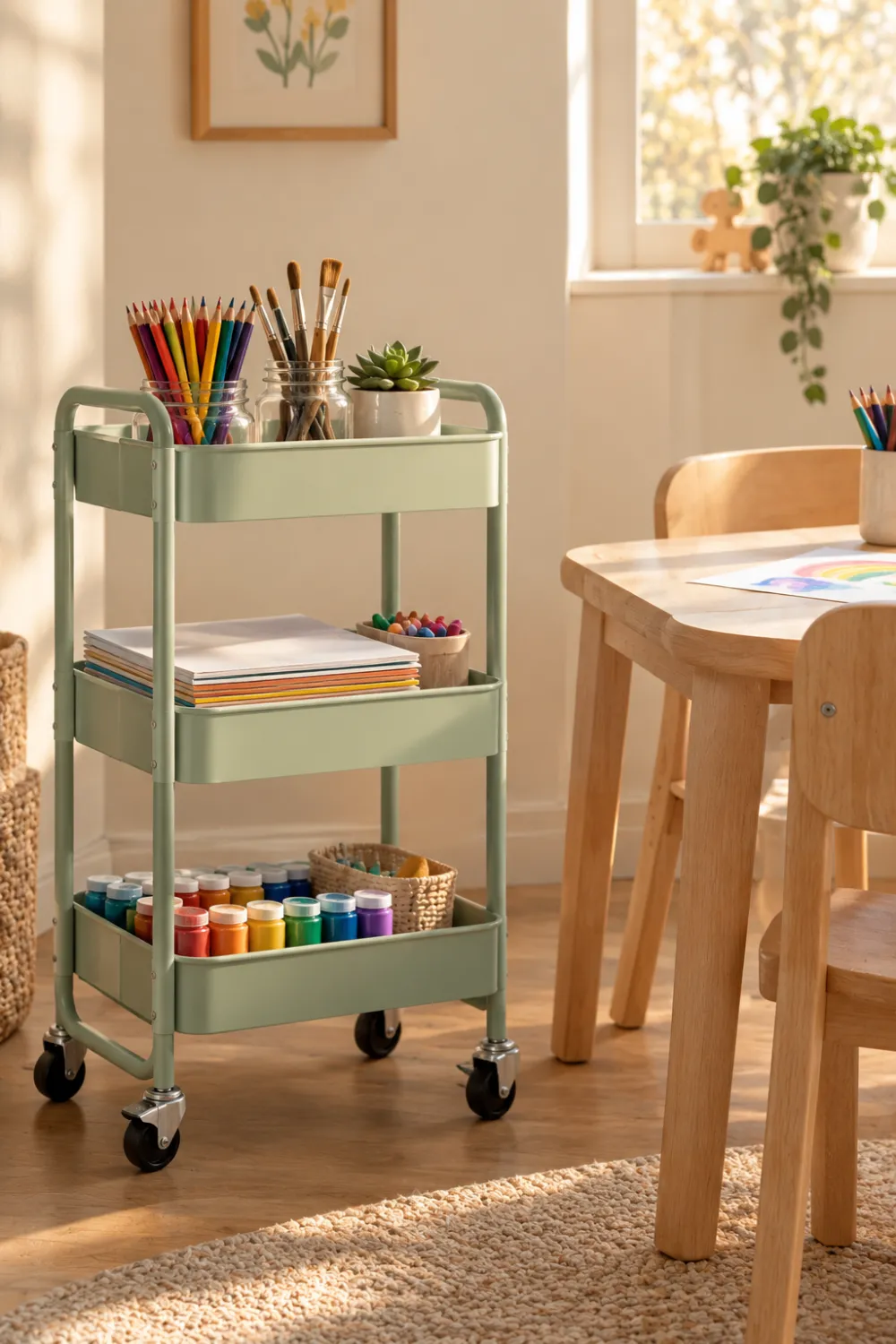 Rolling Shelf Cart