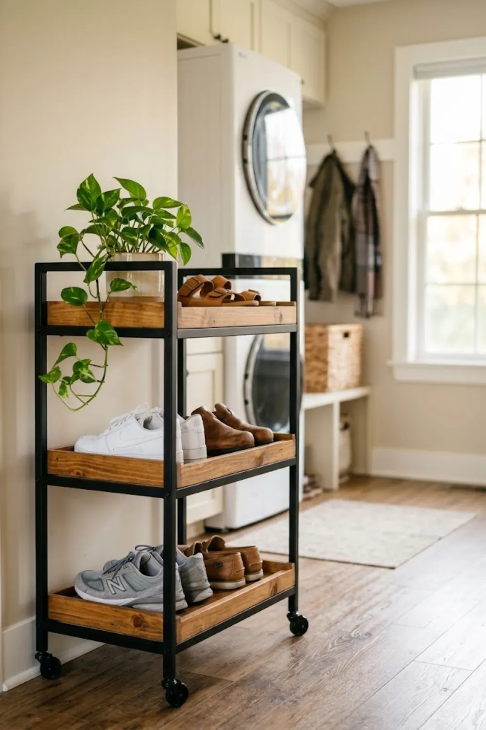 Rolling Shoe Cart